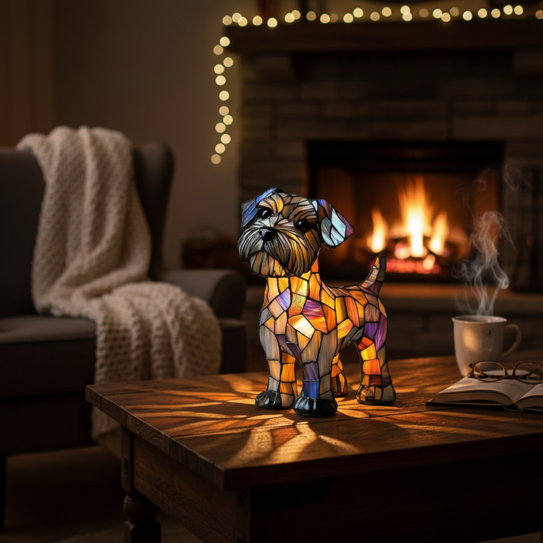 Terrier Mosaic Lamp